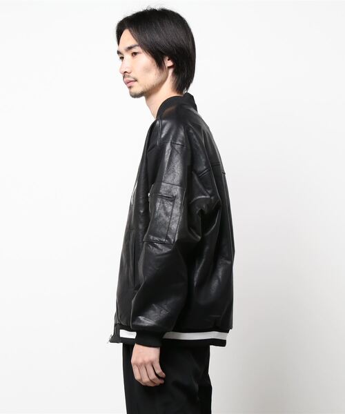WESTBOY(ウエストボーイ)の「PU Leather Teddy Jacket WO21W5HOT09 【WB ORIGINALS】(その他アウター・メンズ・ブラック/ブルー・L/M/XL)」の12枚目の写真