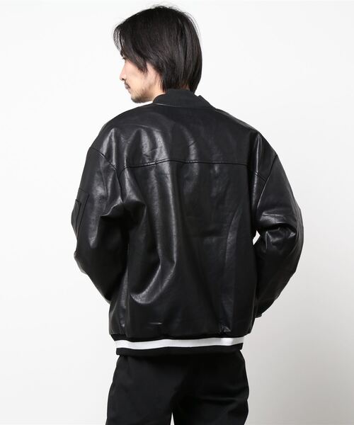 WESTBOY(ウエストボーイ)の「PU Leather Teddy Jacket WO21W5HOT09 【WB ORIGINALS】(その他アウター・メンズ・ブラック/ブルー・L/M/XL)」の13枚目の写真