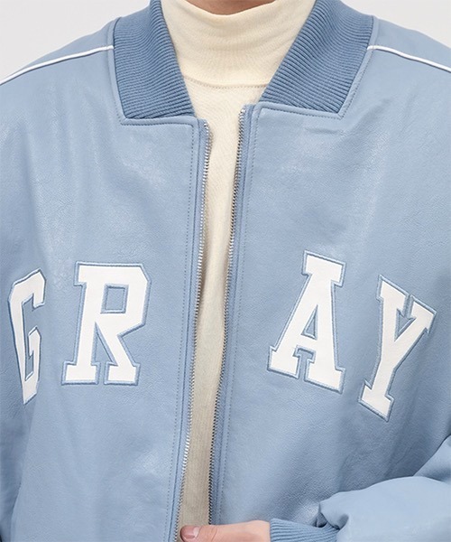 WESTBOY(ウエストボーイ)の「PU Leather Teddy Jacket WO21W5HOT09 【WB ORIGINALS】(その他アウター・メンズ・ブラック/ブルー・L/M/XL)」の4枚目の写真