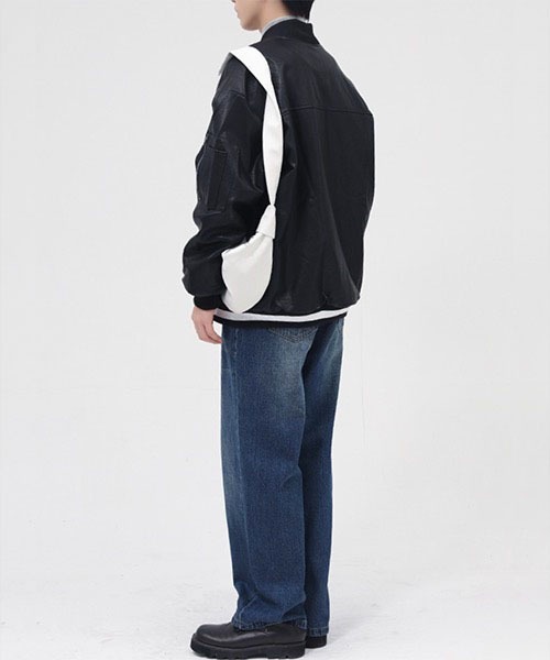 WESTBOY(ウエストボーイ)の「PU Leather Teddy Jacket WO21W5HOT09 【WB ORIGINALS】(その他アウター・メンズ・ブラック/ブルー・L/M/XL)」の7枚目の写真