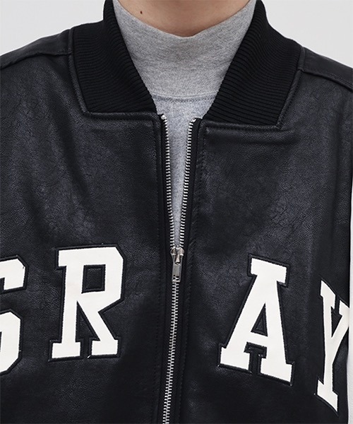 WESTBOY(ウエストボーイ)の「PU Leather Teddy Jacket WO21W5HOT09 【WB ORIGINALS】(その他アウター・メンズ・ブラック/ブルー・L/M/XL)」の10枚目の写真