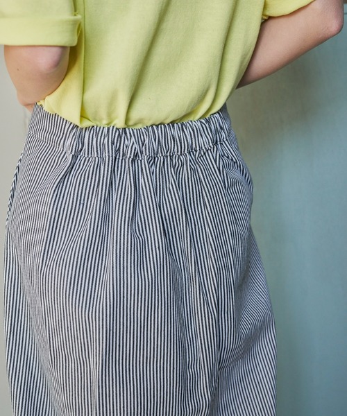 Auntie Rosa Holiday（アンティローザホリデー）の「フロントスリットロングスカート（スカート・レディース・ストライプ/アイボリー/オレンジ・FREE）」の19枚目の写真