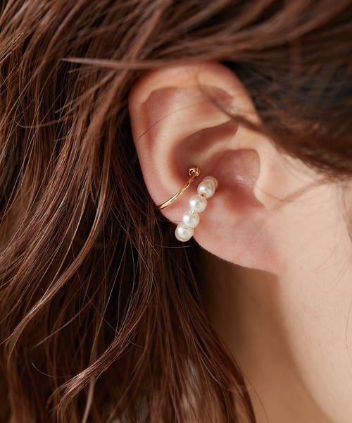 CIAOPANIC TYPY（チャオパニックティピー）の「lilボールデザインイヤカフセット（イヤーカフ・レディース・ホワイト/シルバー/ゴールド・ONE SIZE）」の10枚目の写真