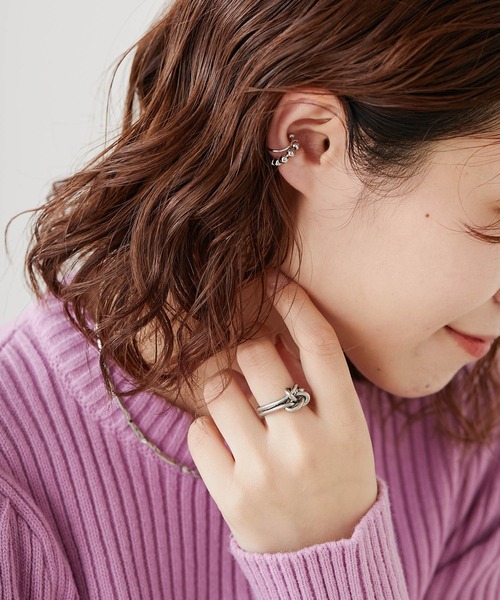 CIAOPANIC TYPY（チャオパニックティピー）の「lilボールデザインイヤカフセット（イヤーカフ・レディース・ホワイト/シルバー/ゴールド・ONE SIZE）」の12枚目の写真