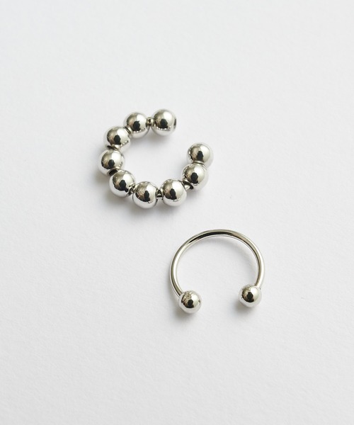 CIAOPANIC TYPY（チャオパニックティピー）の「lilボールデザインイヤカフセット（イヤーカフ・レディース・ホワイト/シルバー/ゴールド・ONE SIZE）」の11枚目の写真