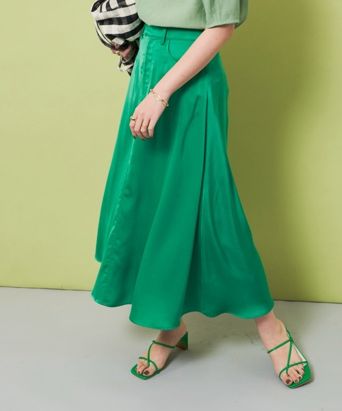 Aunt Marie's（アントマリーズ）の「サテンマーメイドマキシスカート（スカート・レディース・ブラック/ピンク/ブルー/グリーン・FREE）」の19枚目の写真