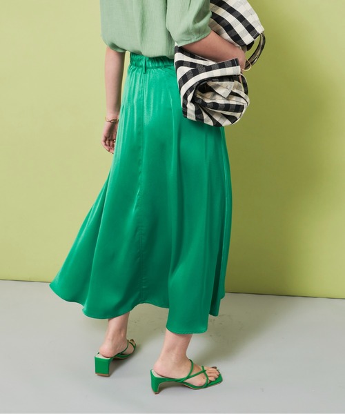 Aunt Marie's（アントマリーズ）の「サテンマーメイドマキシスカート（スカート・レディース・ブラック/ピンク/ブルー/グリーン・FREE）」の22枚目の写真