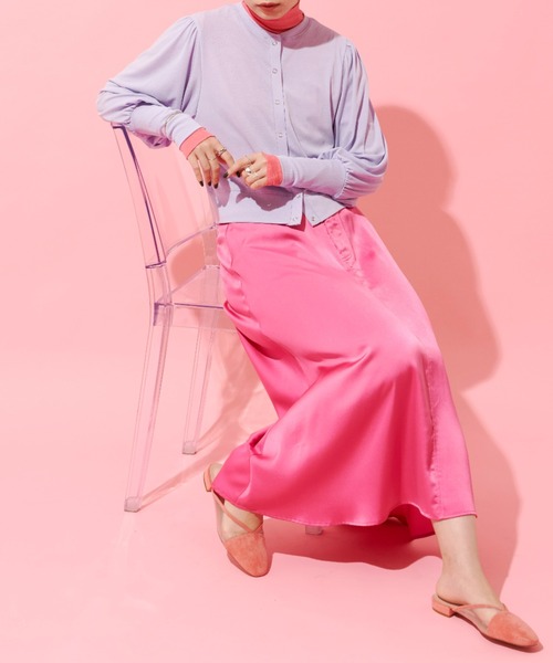 Aunt Marie's（アントマリーズ）の「サテンマーメイドマキシスカート（スカート・レディース・ブラック/ピンク/ブルー/グリーン・FREE）」の17枚目の写真