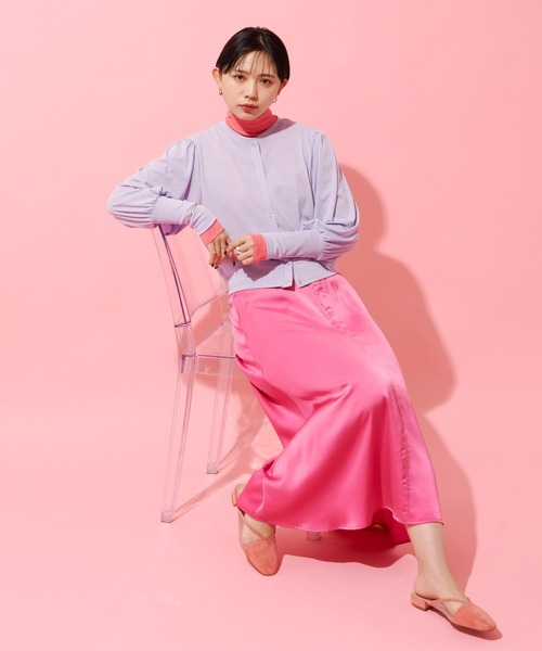 Aunt Marie's（アントマリーズ）の「サテンマーメイドマキシスカート（スカート・レディース・ブラック/ピンク/ブルー/グリーン・FREE）」の16枚目の写真