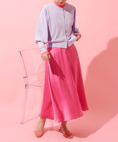 Aunt Marie's（アントマリーズ）の「サテンマーメイドマキシスカート（スカート・レディース・ブラック/ピンク/ブルー/グリーン・FREE）」の18枚目の写真