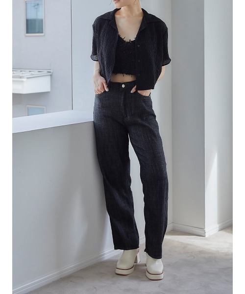 Ayla(アイラ)の「feather cami(キャミソール・レディース・ブラック・FREE)」の4枚目の写真