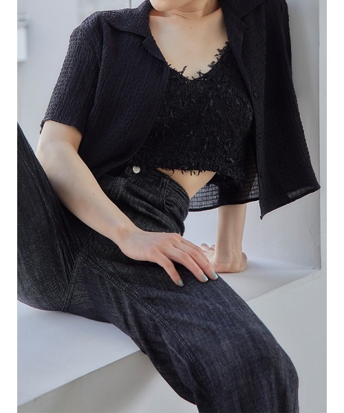 Ayla(アイラ)の「feather cami(キャミソール・レディース・ブラック・FREE)」の12枚目の写真