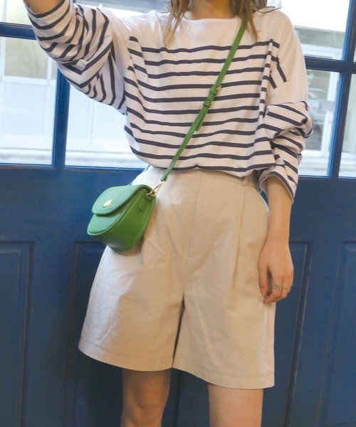 CORNERS（コーナーズ）の「リネンライクハーフパンツ【セットアップ可能】（その他パンツ・レディース・ライトベージュ/ライトグリーン/モカ/ブラック・M）」の10枚目の写真