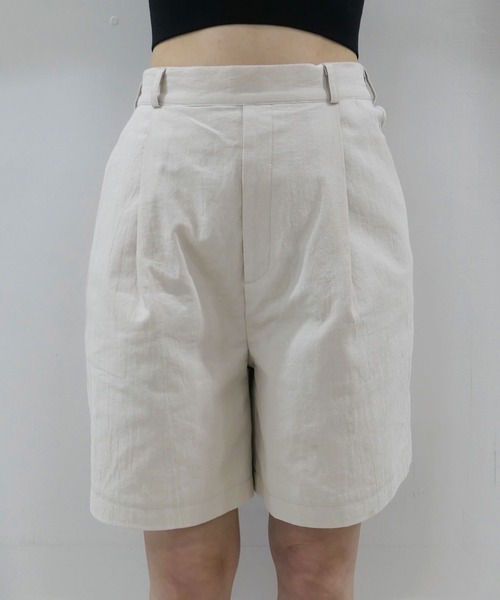 CORNERS（コーナーズ）の「リネンライクハーフパンツ【セットアップ可能】（その他パンツ・レディース・ライトベージュ/ライトグリーン/モカ/ブラック・M）」の18枚目の写真