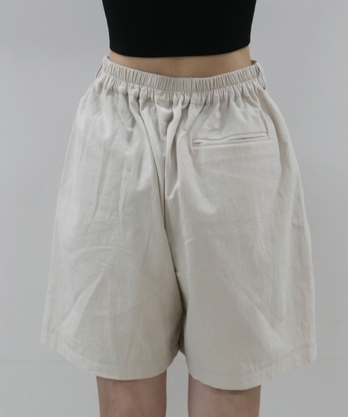 CORNERS（コーナーズ）の「リネンライクハーフパンツ【セットアップ可能】（その他パンツ・レディース・ライトベージュ/ライトグリーン/モカ/ブラック・M）」の20枚目の写真