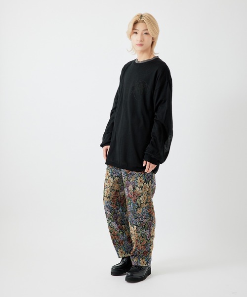 re_k by JUNRED(レクバイジュンレッド)の「【 re_k by JUNRED 】ドレープルーズシアーニットプルオーバー(ニット/セーター・メンズ・ブラック/マスタード/ワイン・S/M/L)」の20枚目の写真
