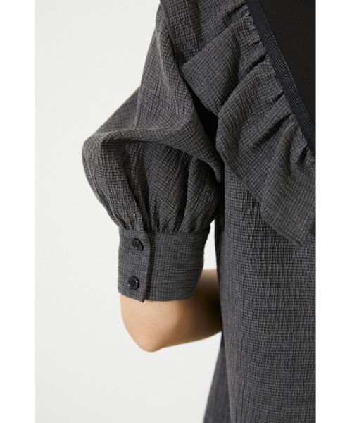 rienda(リエンダ)の「ビッグカラーVネックブラウス(シャツ/ブラウス・レディース・ホワイト/ブラック/グレー・FREE)」の19枚目の写真