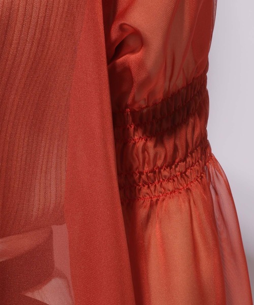 HARE(ハレ)の「ソデフレアシアーシャツ(HARE)(シャツ/ブラウス・レディース・ブラック/グレー/オレンジ/ブルー/パープル/ピンク・FREE)」の20枚目の写真