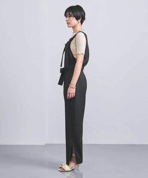 ELIN（エリン）の「＜ELIN（エリン）＞フロントジップ オールインワン（つなぎ/オールインワン・レディース・ブラック・36）」の3枚目の写真