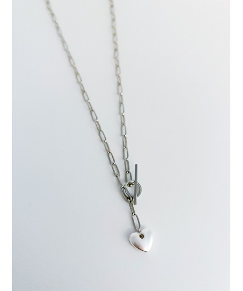 mou（モウ）の「マットカラーハートトップチェーンネックレス（ネックレス・レディース・シルバー/ゴールド・FREE）」の8枚目の写真