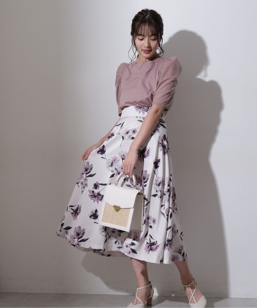 PROPORTION BODY DRESSING（プロポーションボディドレッシング）の「前後２ＷＡＹシアースリーブカットソー / 1212160305（Tシャツ/カットソー・レディース・グレー/ピンク/ブラック・FREE）」の4枚目の写真