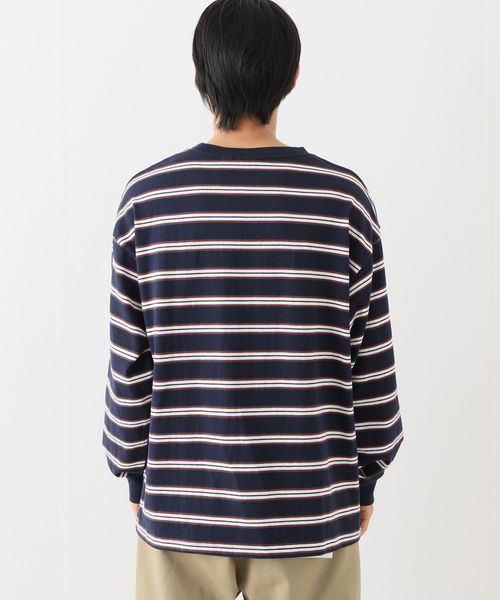 VISION STREET WEAR（ヴィジョンストリートウェア）の「【VISION / ビジョン】別注 MLT BORDER ロングスリーブT（Tシャツ/カットソー・メンズ・ネイビー/ブラック系その他・MEDIUM/LARGE）」の16枚目の写真