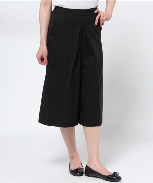 CIAOPANIC（チャオパニック）の「【Ciaopanic】ミモレ丈タックキュロットパンツ（その他パンツ・レディース・ライトグレー/グレー/ブラック・FREE）」の2枚目の写真