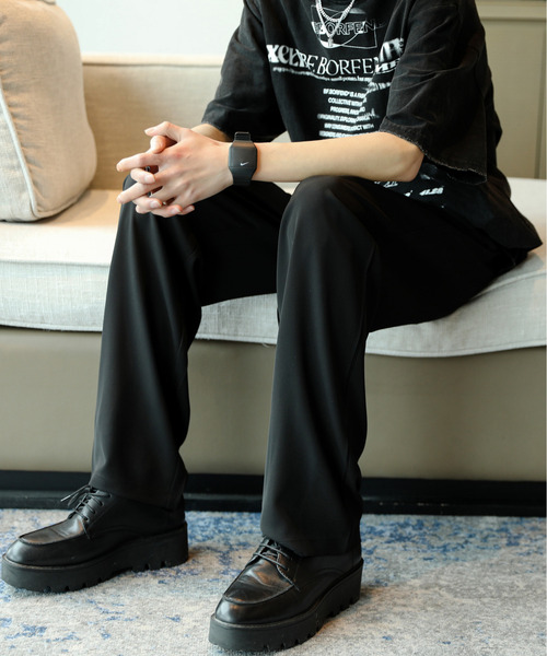 neos（ネオス）の「【neos -addictive design-】ルーズシルエット ウエストベルト付 テーパード スラックス パンツ（スラックス・メンズ・ブラック/ベージュ/ブルー/スモークグレー・MEDIUM/LARGE）」の7枚目の写真