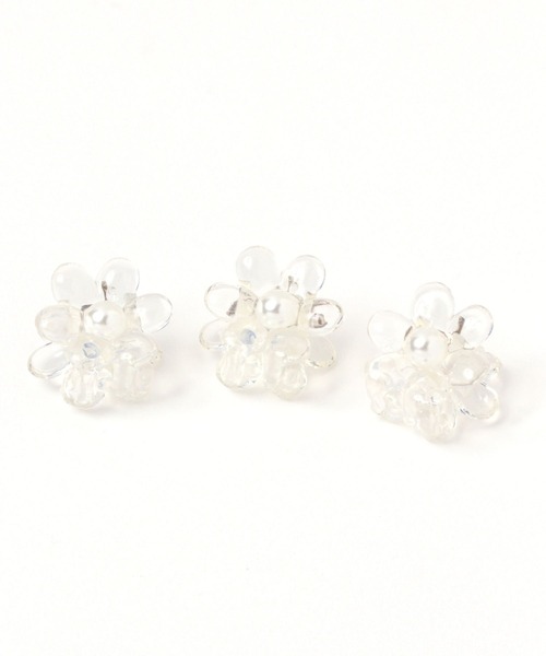 Heather（ヘザー）の「フラワーミニバンスクリップ　275606（バレッタ/ヘアクリップ・レディース・ブラック/ブラウン/クリア・ONE SIZE）」の7枚目の写真