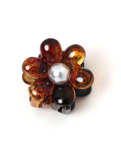 Heather（ヘザー）の「フラワーミニバンスクリップ　275606（バレッタ/ヘアクリップ・レディース・ブラック/ブラウン/クリア・ONE SIZE）」の10枚目の写真