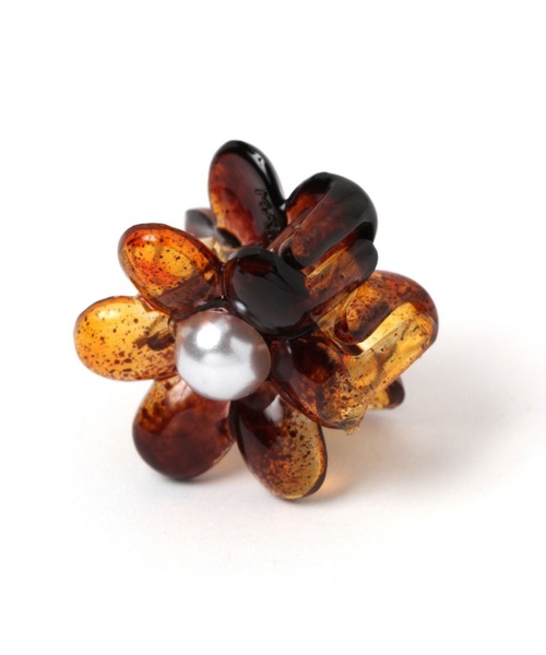 Heather（ヘザー）の「フラワーミニバンスクリップ　275606（バレッタ/ヘアクリップ・レディース・ブラック/ブラウン/クリア・ONE SIZE）」の11枚目の写真