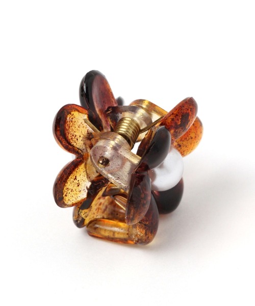 Heather（ヘザー）の「フラワーミニバンスクリップ　275606（バレッタ/ヘアクリップ・レディース・ブラック/ブラウン/クリア・ONE SIZE）」の12枚目の写真