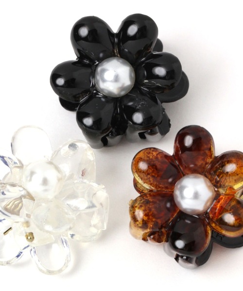Heather（ヘザー）の「フラワーミニバンスクリップ　275606（バレッタ/ヘアクリップ・レディース・ブラック/ブラウン/クリア・ONE SIZE）」の13枚目の写真