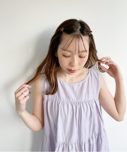 Heather（ヘザー）の「フラワーミニバンスクリップ　275606（バレッタ/ヘアクリップ・レディース・ブラック/ブラウン/クリア・ONE SIZE）」の5枚目の写真