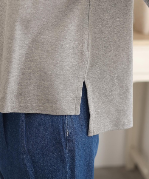 ElegChic(エレグシック)の「コットンスムースハイネックプルオーバー(パーカー・レディース・杢グレー/ブラック・4L/XL/M)」の14枚目の写真