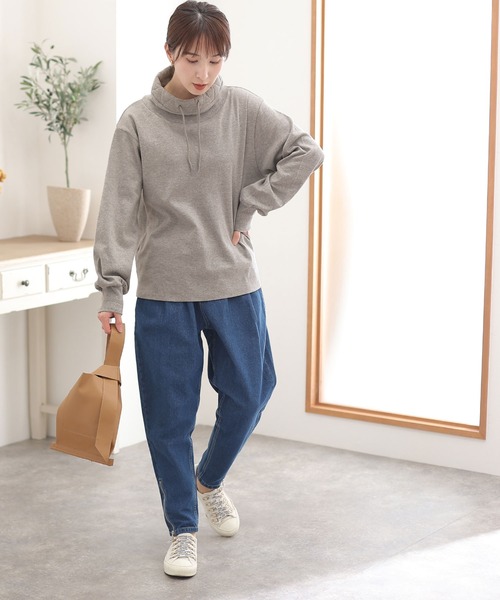 ElegChic(エレグシック)の「コットンスムースハイネックプルオーバー(パーカー・レディース・杢グレー/ブラック・4L/XL/M)」の16枚目の写真