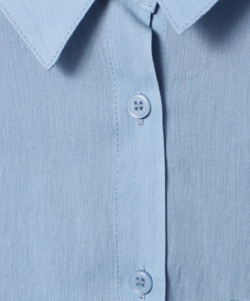 one way(ワンウェイ)の「ボリューム袖シアーシャツ(シャツ/ブラウス・レディース・ホワイト/ライトブルー/ブラック/ベージュ・FREE)」の8枚目の写真