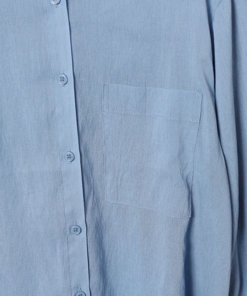 one way(ワンウェイ)の「ボリューム袖シアーシャツ(シャツ/ブラウス・レディース・ホワイト/ライトブルー/ブラック/ベージュ・FREE)」の9枚目の写真