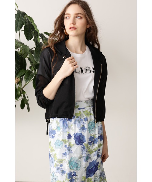 PINKY&DIANNE（ピンキーアンドダイアン）の「◆シアージップアップパーカー（パーカー・レディース・ブラック/ホワイト系その他・38）」の15枚目の写真