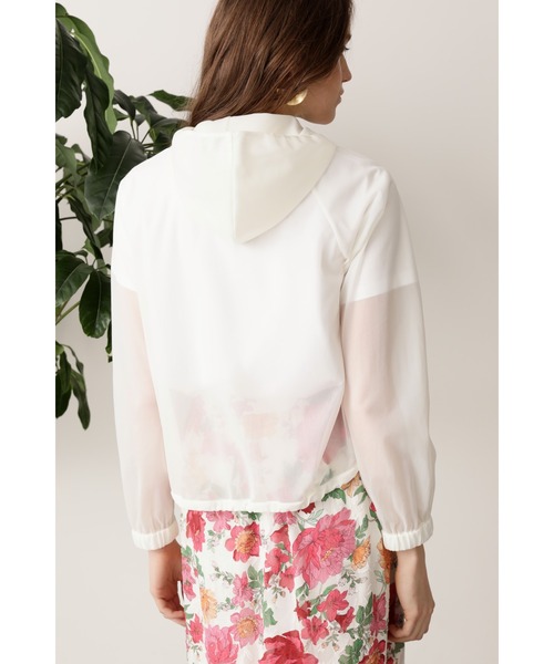 PINKY&DIANNE（ピンキーアンドダイアン）の「◆シアージップアップパーカー（パーカー・レディース・ブラック/ホワイト系その他・38）」の9枚目の写真