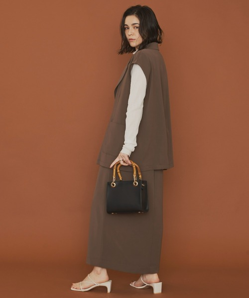 Aunt Marie's（アントマリーズ）の「テーラードダブルジレ（ベスト・レディース・ブラック/ブラウン/アイボリー・FREE）」の17枚目の写真