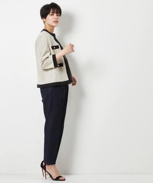 Liesse（リエス）の「フレンチリネンキャンバスワッシャー半袖ジャケット（その他アウター・レディース・ホワイト/キナリ・FREE）」の21枚目の写真