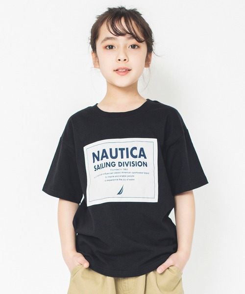 NAUTICA(ノーティカ)の「【NAUTICA/ノーティカ】ボックス貼り付け半袖Tシャツ(Tシャツ/カットソー・キッズ・ブラック/ブルーグレー・140/130/150/120)」の2枚目の写真