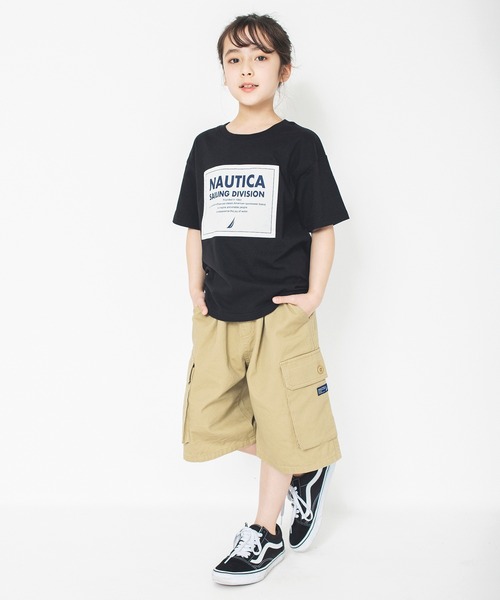 NAUTICA(ノーティカ)の「【NAUTICA/ノーティカ】ボックス貼り付け半袖Tシャツ(Tシャツ/カットソー・キッズ・ブラック/ブルーグレー・140/130/150/120)」の3枚目の写真