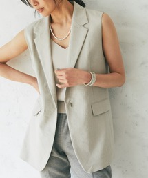RIVE DROITE | リネンストレッチラペルジレ(ベスト)