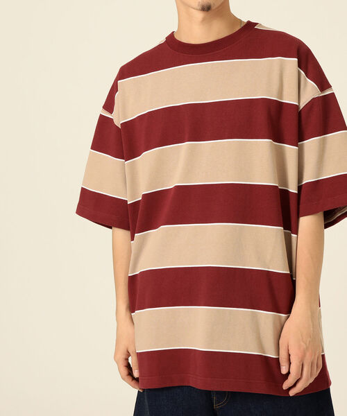 BEAMS（ビームス）の「ONEITA / 別注 Border Crew Neck Tee（Tシャツ/カットソー・メンズ・ブラック/レッド系その他7・SMALL/MEDIUM/LARGE/X-LARGE）」の12枚目の写真