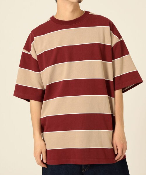 BEAMS（ビームス）の「ONEITA / 別注 Border Crew Neck Tee（Tシャツ/カットソー・メンズ・ブラック/レッド系その他7・SMALL/MEDIUM/LARGE/X-LARGE）」の11枚目の写真