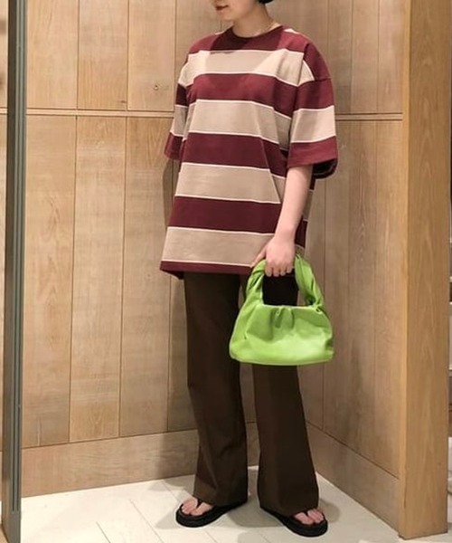 BEAMS（ビームス）の「ONEITA / 別注 Border Crew Neck Tee（Tシャツ/カットソー・メンズ・ブラック/レッド系その他7・SMALL/MEDIUM/LARGE/X-LARGE）」の14枚目の写真