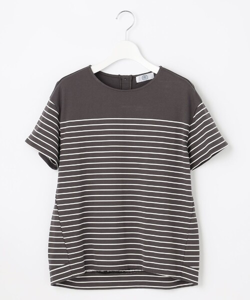 J.PRESS(ジェイプレス)の「パネルボーダー カットソー(Tシャツ/カットソー・レディース・ホワイト系1/ベージュ系1/グレー系1・T13/T15)」の12枚目の写真