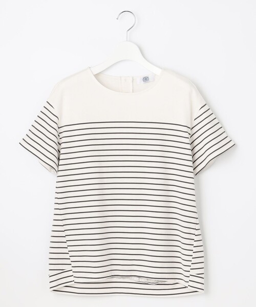 J.PRESS(ジェイプレス)の「パネルボーダー カットソー(Tシャツ/カットソー・レディース・ホワイト系1/ベージュ系1/グレー系1・T13/T15)」の13枚目の写真